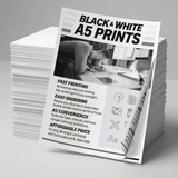 A5 Black & White Print